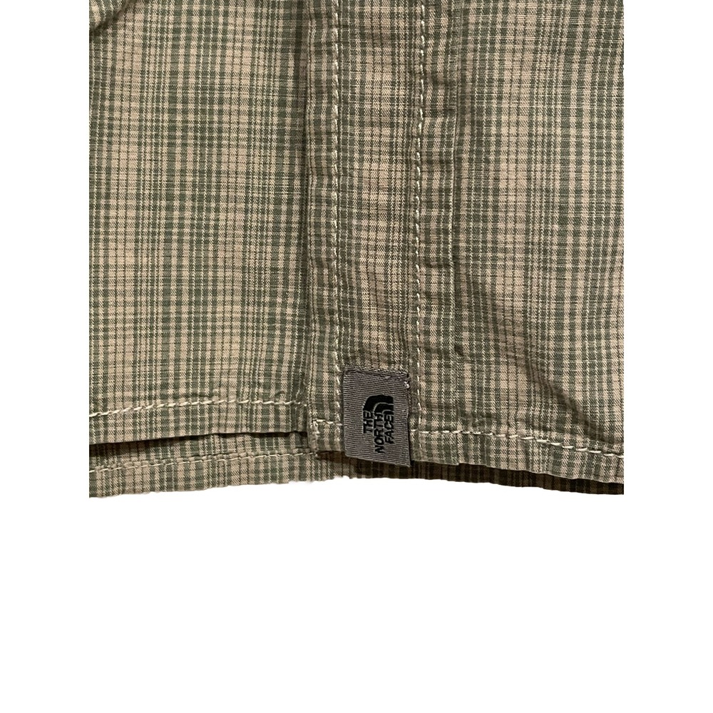 The North Face A5 Series Men's Long Sleeve Plaid Button Down Beige Green Size M - Picture 5 of 15